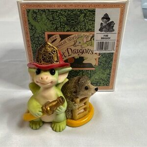 Whimsical World of Pocket Dragons Fire Brigade Real Musgrave Collectable Cute